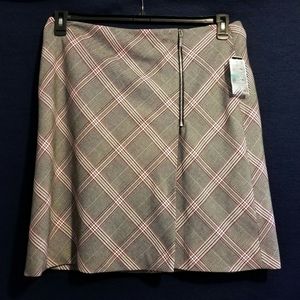 Bar III Trendy Plus Size Plaid Skirt Features An Exposed Front Zipper
